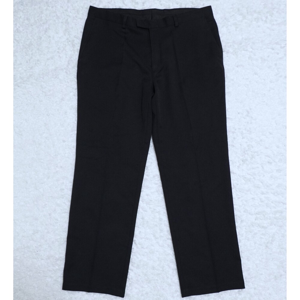 Kenneth Cole Reaction Black Men's Straight Leg Dress Pants Size 40 x 32